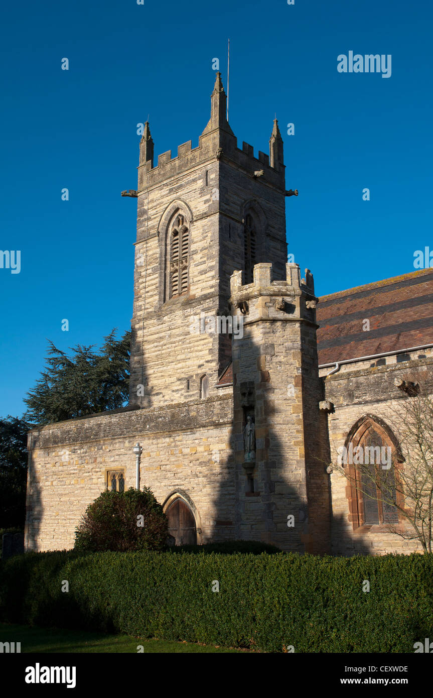 St. Matthew`s Church, Salford Priors, Warwickshire, England, UK Stock